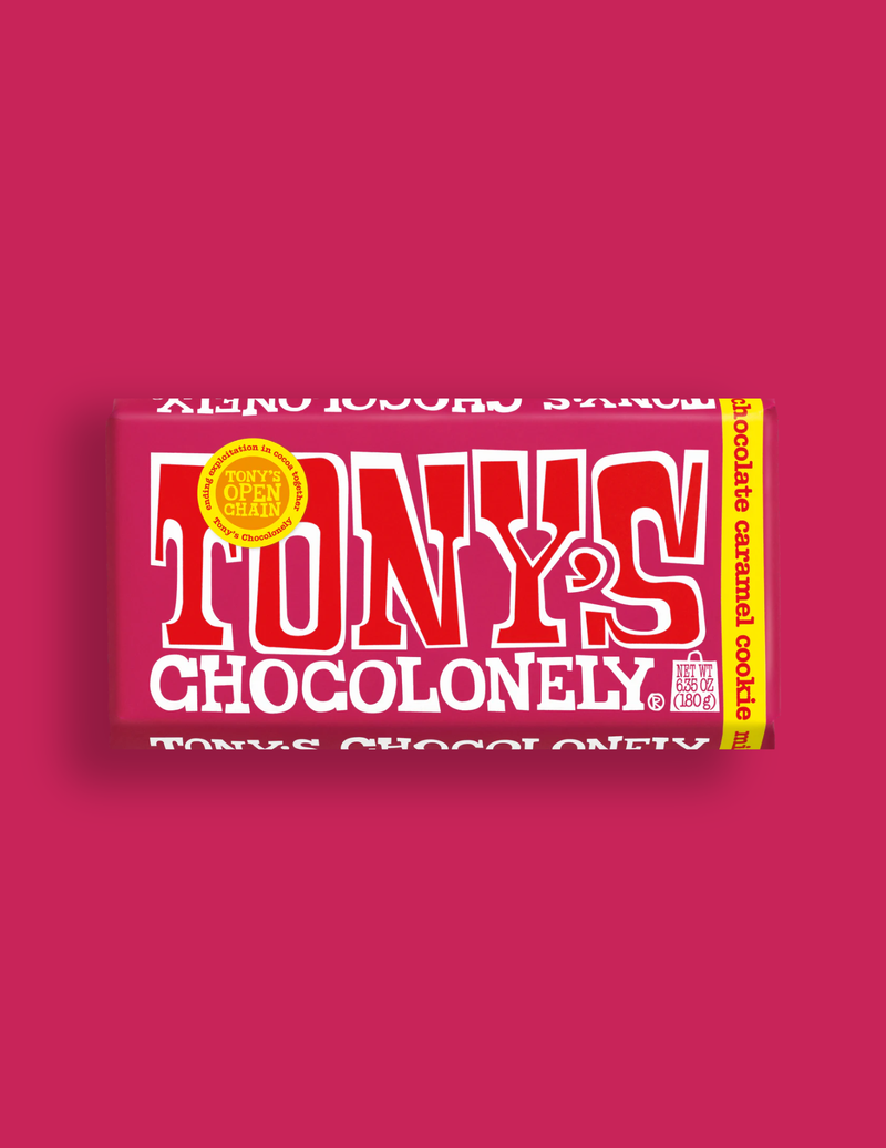 Tony's Chocolonely Milk Caramel Cookie 32%